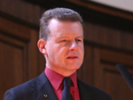 Minister Trevor Sargent TD in Trinity College Chapel